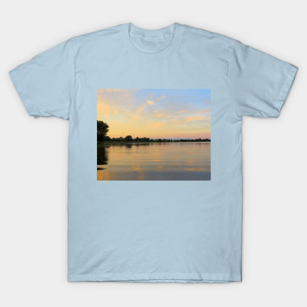 Evening Sky Over the Bay No.1 T-Shirt by MaryLinH